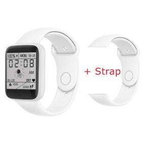 Smart Watch Women Men Kids Wristwatch Heart Rate Sports Smartwatches Electronic Clock Fitness Monitor Men Gift Reloj inteligente (Color: White Strap)