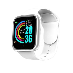 Smart Watch Women Men Kids Wristwatch Heart Rate Sports Smartwatches Electronic Clock Fitness Monitor Men Gift Reloj inteligente (Color: White)